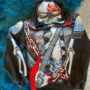 Boys Rock & Roll Skull sweatshirt sz XS